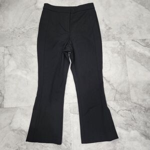 Zara's Basic Collection Black Cropped Pant With Side Split Sizes Medium